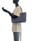 GUCCI Tote Bag 388561 leather Blue GoldMetal Tote Bag Shoulder Bag Interlocking Women Used Authentic