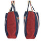 GUCCI Tote Bag 189665 Nylon Navy red green Tote Bag Shoulder Bag Sherry line Crest mens Used Authentic