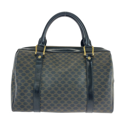 CELINE Handbag DM00/1 PVC Brown Black Gold Metal Handbag Boston Duffel bag Macadam Women Used Authentic