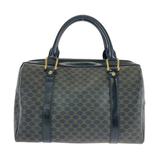 CELINE Handbag DM00/1 PVC Brown Black Gold Metal Handbag Boston Duffel bag Macadam Women Used Authentic