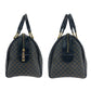 CELINE Handbag DM00/1 PVC Brown Black Gold Metal Handbag Boston Duffel bag Macadam Women Used Authentic