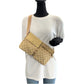 GUCCI Waist bag 28566 GG canvas Beige Gold Pink GoldMetal Waist Bag Bum Bag Sherry line Women Used Authentic