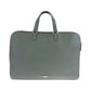 PRADA Business bag VR0078  leather Grey SilverMetal Business bag handbag Safiano Triangle With logo Women Used Authentic