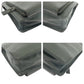 PRADA Business bag VR0078  leather Grey SilverMetal Business bag handbag Safiano Triangle With logo Women Used Authentic