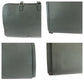 PRADA Business bag VR0078  leather Grey SilverMetal Business bag handbag Safiano Triangle With logo Women Used Authentic