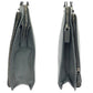 PRADA Business bag VR0078  leather Grey SilverMetal Business bag handbag Safiano Triangle With logo Women Used Authentic