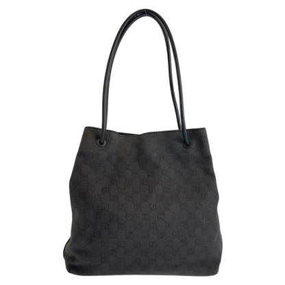 GUCCI Shoulder Bag 101341 GG canvas, leather black Women Used Authentic