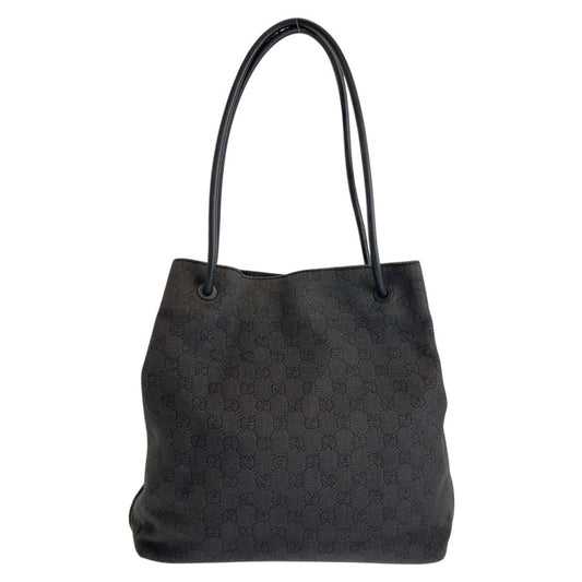 GUCCI Shoulder Bag 101341 GG canvas, leather black Women Used Authentic