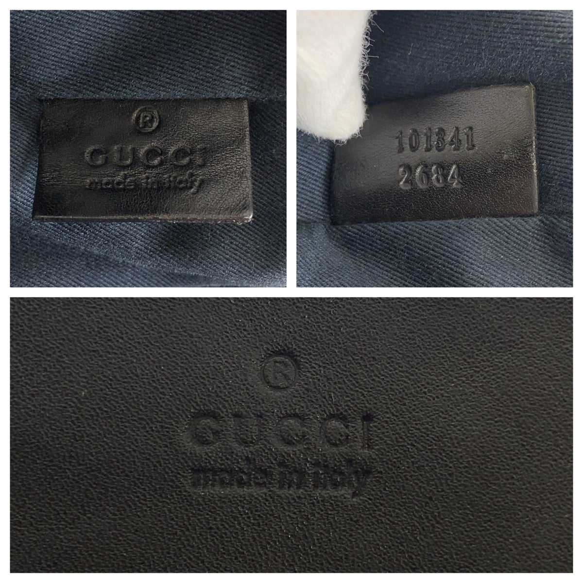 GUCCI Shoulder Bag 101341 GG canvas, leather black Women Used Authentic