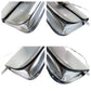 CELINE Shoulder Bag leather Silver SilverMetal Shoulder Bag pochette Women Used Authentic