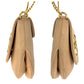 GUCCI Shoulder Bag 251821 leather Beige Gold Metal ChainShoulder Bag Pochette Double G Women Used Authentic