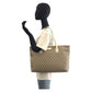 GUCCI Tote Bag 211137 GG Supreme canvas, leather Beige Ivory Tote Bag Shoulder Bag Women Used Authentic