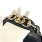 GUCCI Shoulder Bag 170414 GG canvas Black GoldMetal Hobo Shoulder Bag Women Used Authentic