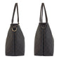 GUCCI Tote Bag 197953 GG Supreme Canvas Brown Gold Metal Tote Bag Shoulder Bag Women Used Authentic