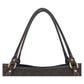 GUCCI Tote Bag 197953 GG Supreme Canvas Brown Gold Metal Tote Bag Shoulder Bag Women Used Authentic
