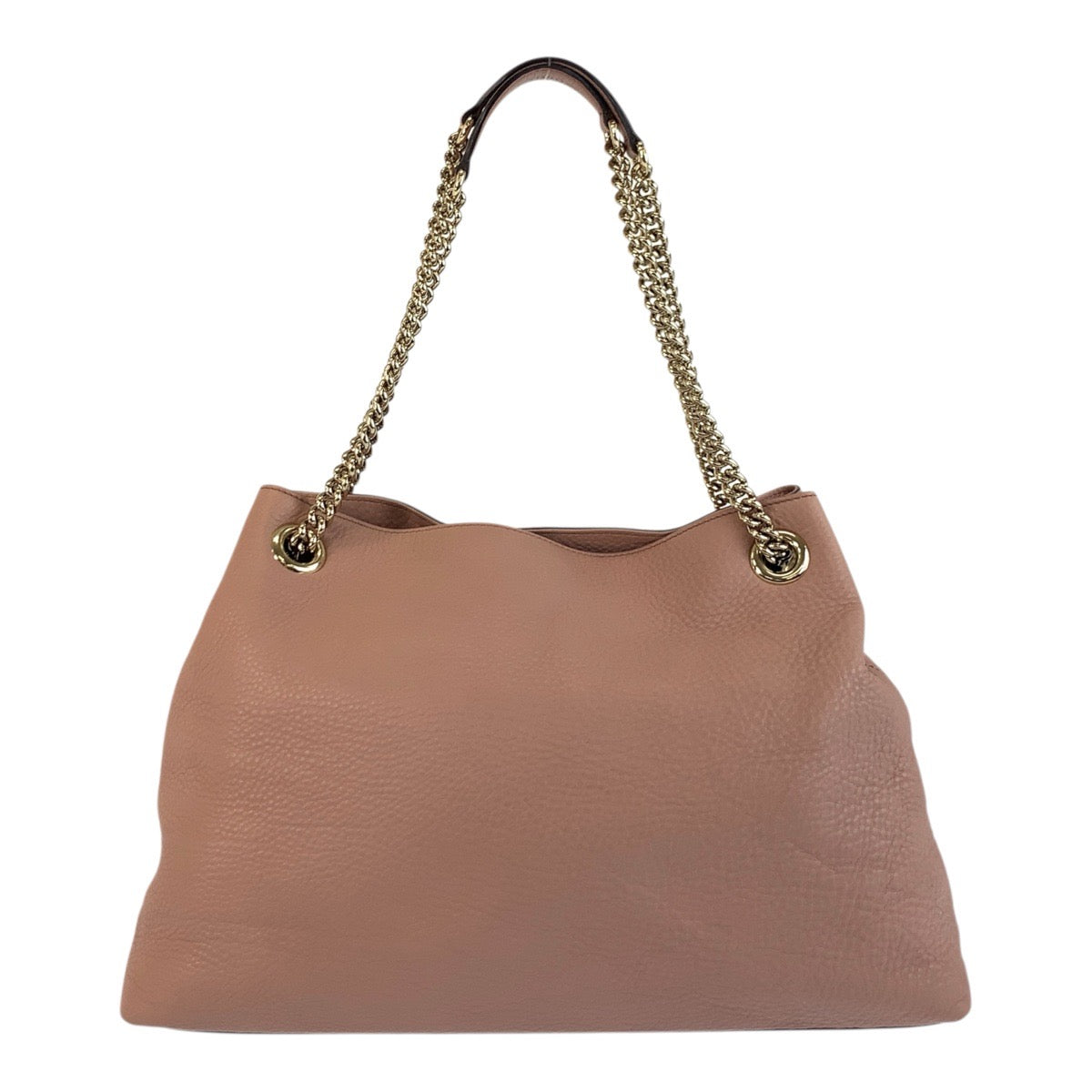 GUCCI Shoulder Bag 308982 leather Pink Beige Gold Metal Soho