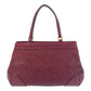 GUCCI Tote Bag 257063 leather Wine Red Gold Metal Tote Bag Shoulder Bag Guccisima Mayfair Women Used Authentic
