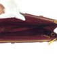 PRADA Shoulder Bag leather Bordeaux Gold Metal Safiano Galleria