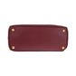 PRADA Shoulder Bag leather Bordeaux Gold Metal Safiano Galleria