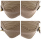 GUCCI Shoulder Bag 447632 leather Beige Gold Metal quilting GG Marmont