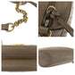 GUCCI Shoulder Bag 447632 leather Beige Gold Metal quilting GG Marmont