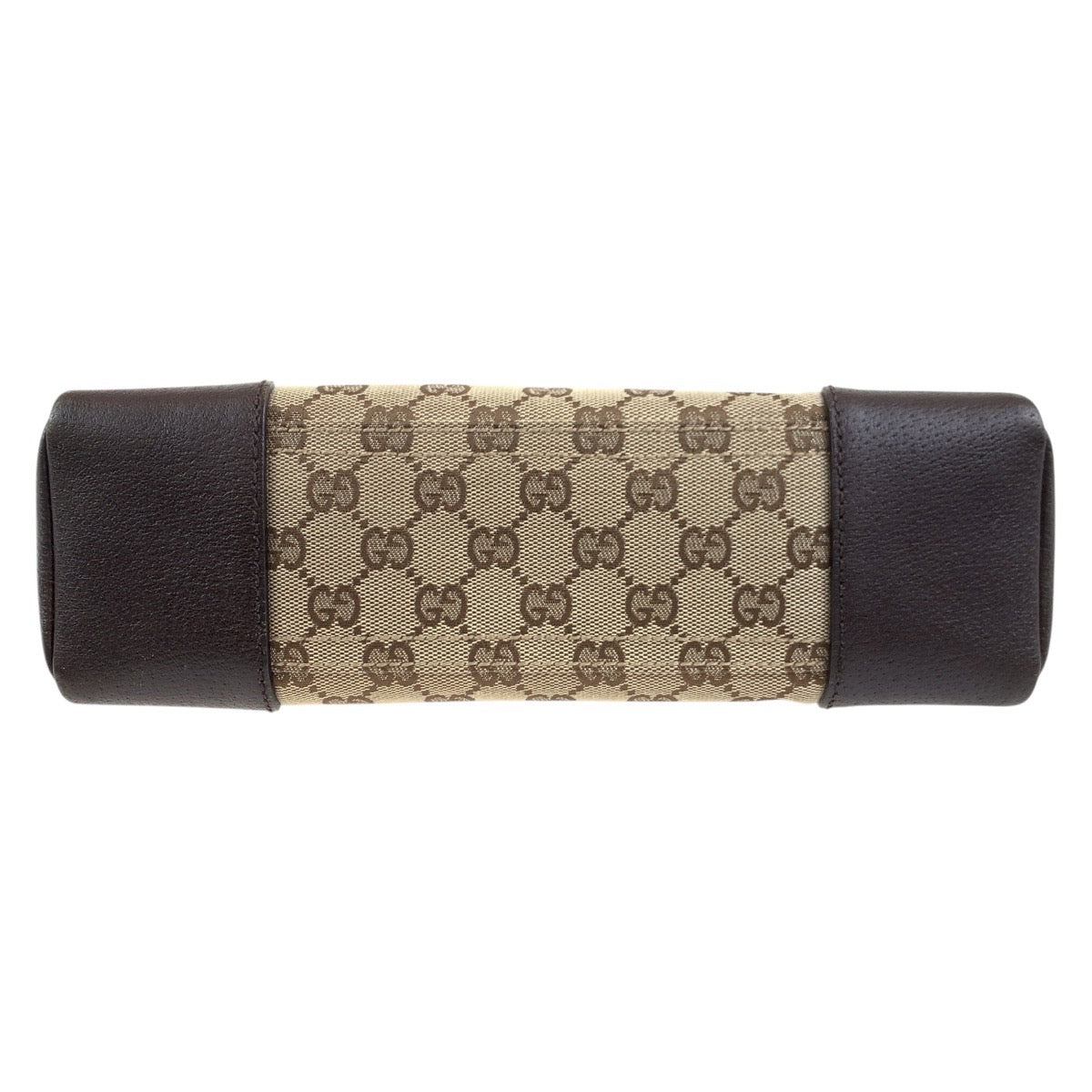 GUCCI Shoulder Bag 114273 GG canvas, leather Brown Silver Metal Shoulder Bag pochette Women Used Authentic