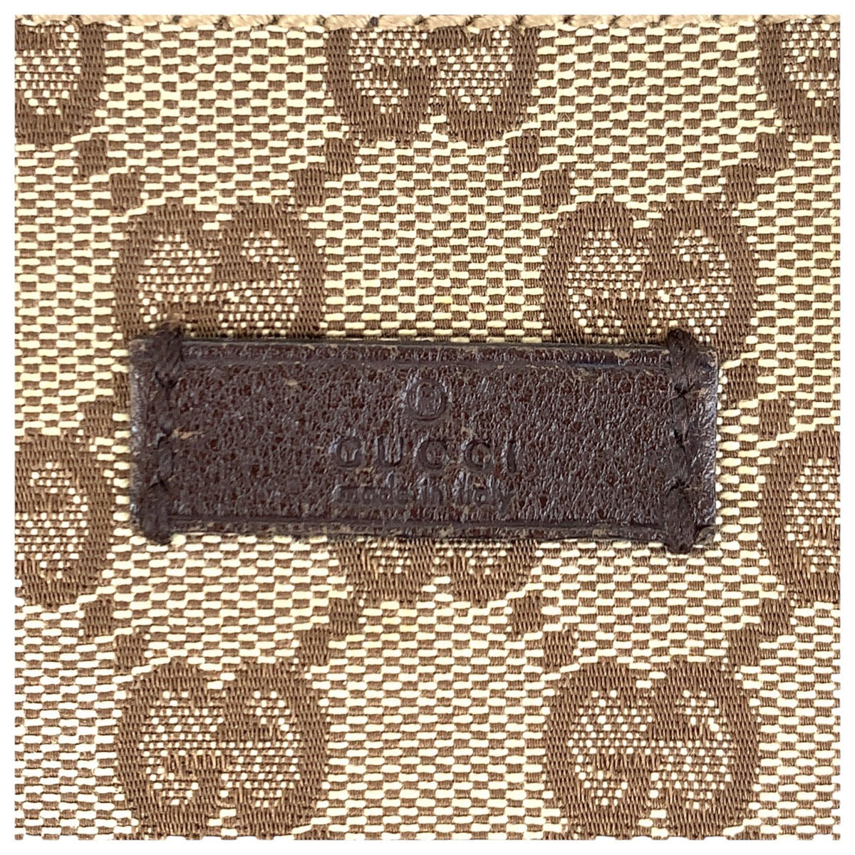 GUCCI Shoulder Bag 114273 GG canvas, leather Brown Silver Metal Shoulder Bag pochette Women Used Authentic
