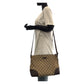 GUCCI Shoulder Bag 114273 GG canvas, leather Brown Silver Metal Shoulder Bag pochette Women Used Authentic