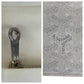 GOYARD Long Wallet Purse PVC White SilverMetal Herringbone