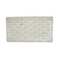 GOYARD Long Wallet Purse PVC White SilverMetal Herringbone