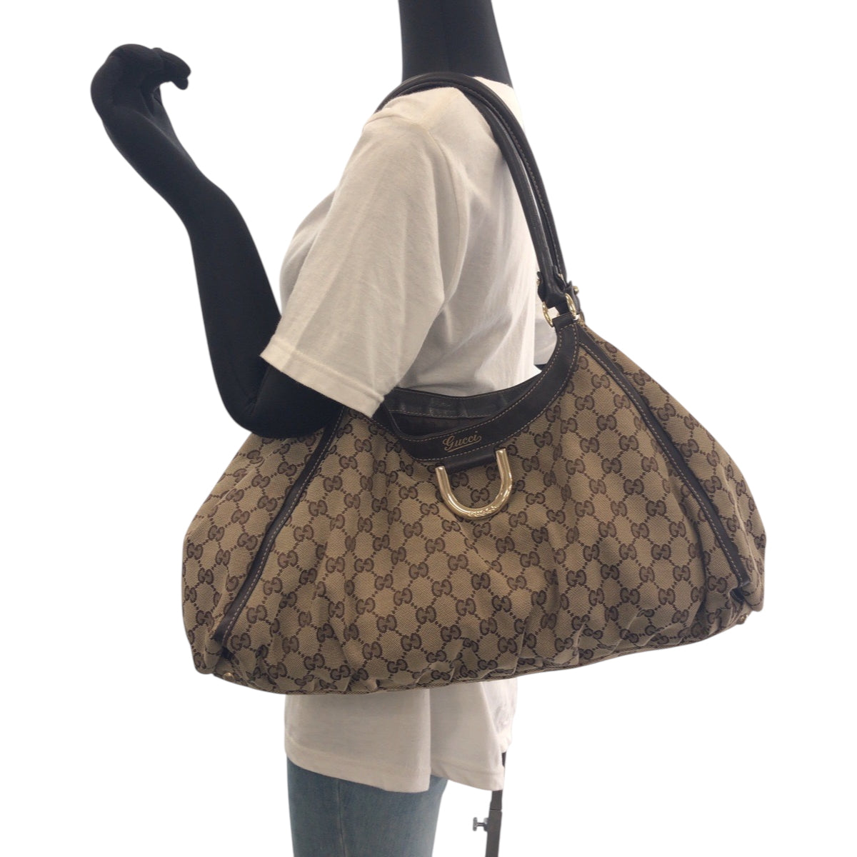 GUCCI Handbag 189855 GG canvas Beige brown Abbey