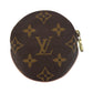 LOUIS VUITTON Coin case M69057 PVC Brown Yellow Gold Metal Coin case Coin Pocket Monogram Portomone Ron Vivienne Women Used Authentic