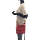 PRADA Shoulder Bag Nylon pink beige Shoulder Bag Sacoche Test Triangle With logo Women Used Authentic