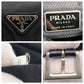 PRADA Shoulder Bag Nylon Black black Shoulder Bag Pochette Unisex Test Triangular logo Women Used Authentic