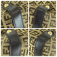 FENDI Tote Bag 8BH197 Canvas, Leather Brown Gold Metal Tote Bag Shoulder Bag Zucchino Women Used Authentic