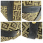 FENDI Tote Bag 8BH197 Canvas, Leather Brown Gold Metal Tote Bag Shoulder Bag Zucchino Women Used Authentic