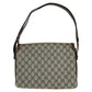 GUCCI Shoulder Bag 14 01 4084 GG Supreme canvas, leather Brown Gold Metal Shoulder Bag pochette Old Gucci Women Used Authentic