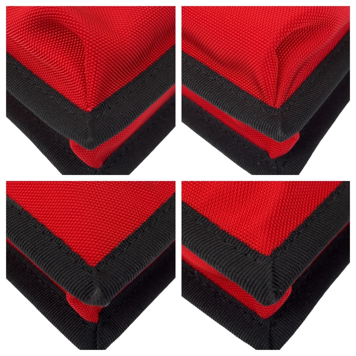BALENCIAGA Shoulder Bag Nylon Red Silver Metal Shoulder Bag pochette Explorer BB logo mens Used Authentic