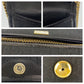 Dior Shoulder Bag canvas Black Gold Metal Trotter