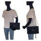 Dior Shoulder Bag canvas Black Gold Metal Trotter