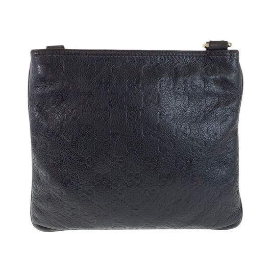 GUCCI Shoulder Bag 201538 leather Brown Gold Metal Shoulder Bag pochette Guccisima mens Used Authentic