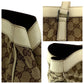GUCCI Tote Bag 153213 GG canvas Beige White SilverMetal Tote Bag Shoulder Bag Women Used Authentic