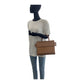 Givenchy Handbag leather Brown Silver Metal Handbag Shoulder Bag 2WAY Horizon Small Bag Women Used Authentic
