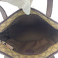 GUCCI Tote Bag 211138 GG Supreme canvas, leather Brown Silver Metal Tote Bag handbag Women Used Authentic