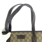 GUCCI Tote Bag 211138 GG Supreme canvas, leather Brown Silver Metal Tote Bag handbag Women Used Authentic