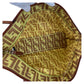 FENDI Tote Bag 8BH198 Nylon, Leather Yellow brown Tote Bag Shoulder Bag Zucca Women Used Authentic