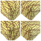 FENDI Tote Bag 8BH198 Nylon, Leather Yellow brown Tote Bag Shoulder Bag Zucca Women Used Authentic