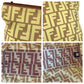 FENDI Tote Bag 8BH198 Nylon, Leather Yellow brown Tote Bag Shoulder Bag Zucca Women Used Authentic