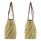 FENDI Tote Bag 8BH198 Nylon, Leather Yellow brown Tote Bag Shoulder Bag Zucca Women Used Authentic
