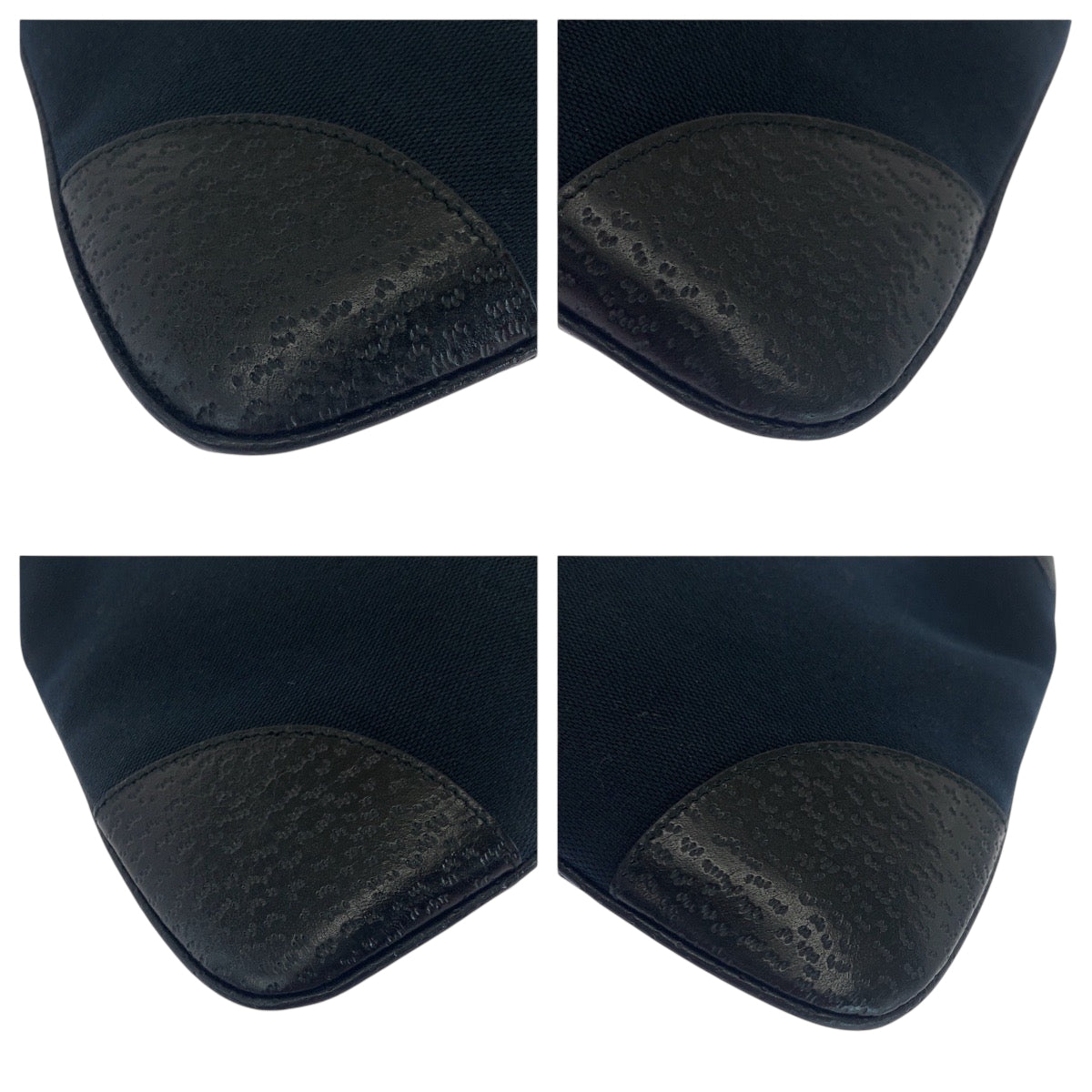 GUCCI Shoulder Bag 001 4060 GG canvas Black SilverMetal Shoulder Bag Shoulder Bag Bamboo Women Used Authentic